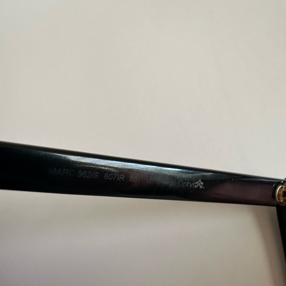 Marc Jacobs 362/S Cat Eye Sunglasses Black 807IR 56-18-145 Designer Frames Only - Picture 8 of 11